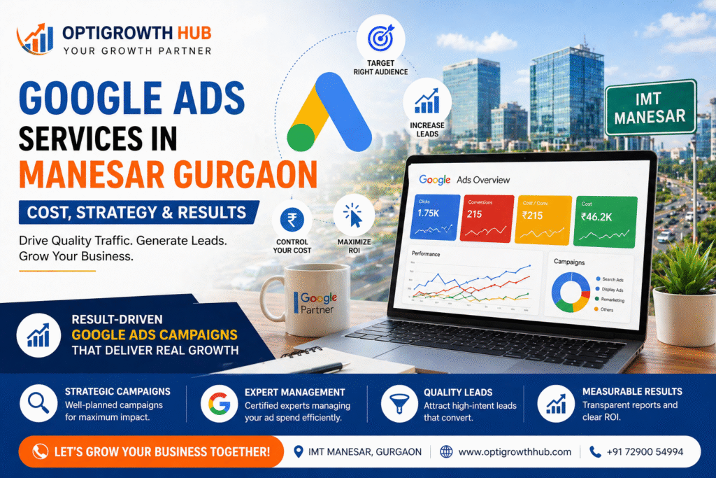 Google Ads services in Manesar Gurgaon